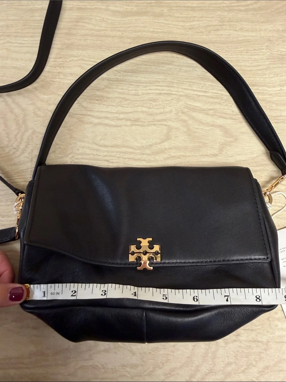 TORY BURCH CHARLIE SMALL SHOULDER BAG BLACK